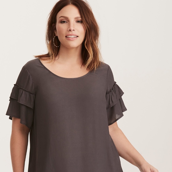 torrid Tops - Torrid Grey Blouse. Offers Welcome!